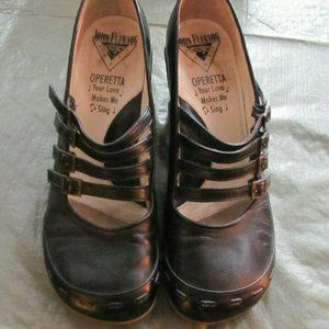 John Fluevog Operetta Mary Jane Strappy Shoes Sz 9